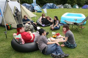 Attendees chilling at the First main Toko-R Area back in 2008