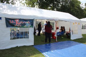 Our events Marquee in the main festival area.