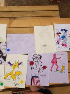 Art contest entries